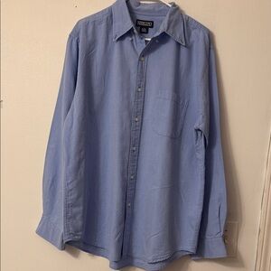 Lands' End Men's Light Blue Casual Shirt